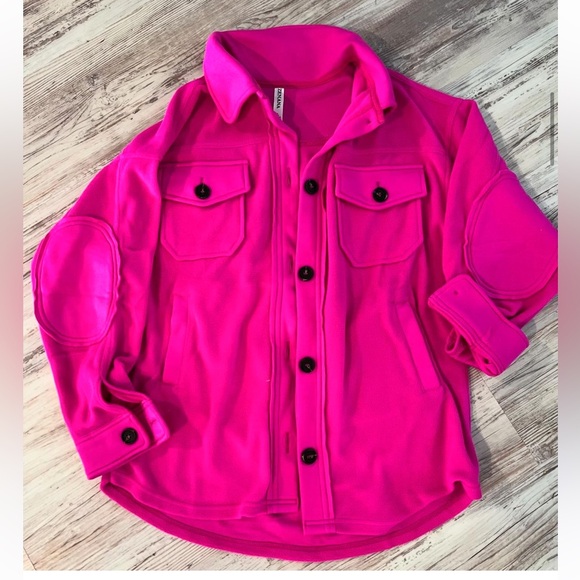 Hot Pink Shacket - Picture 2 of 3